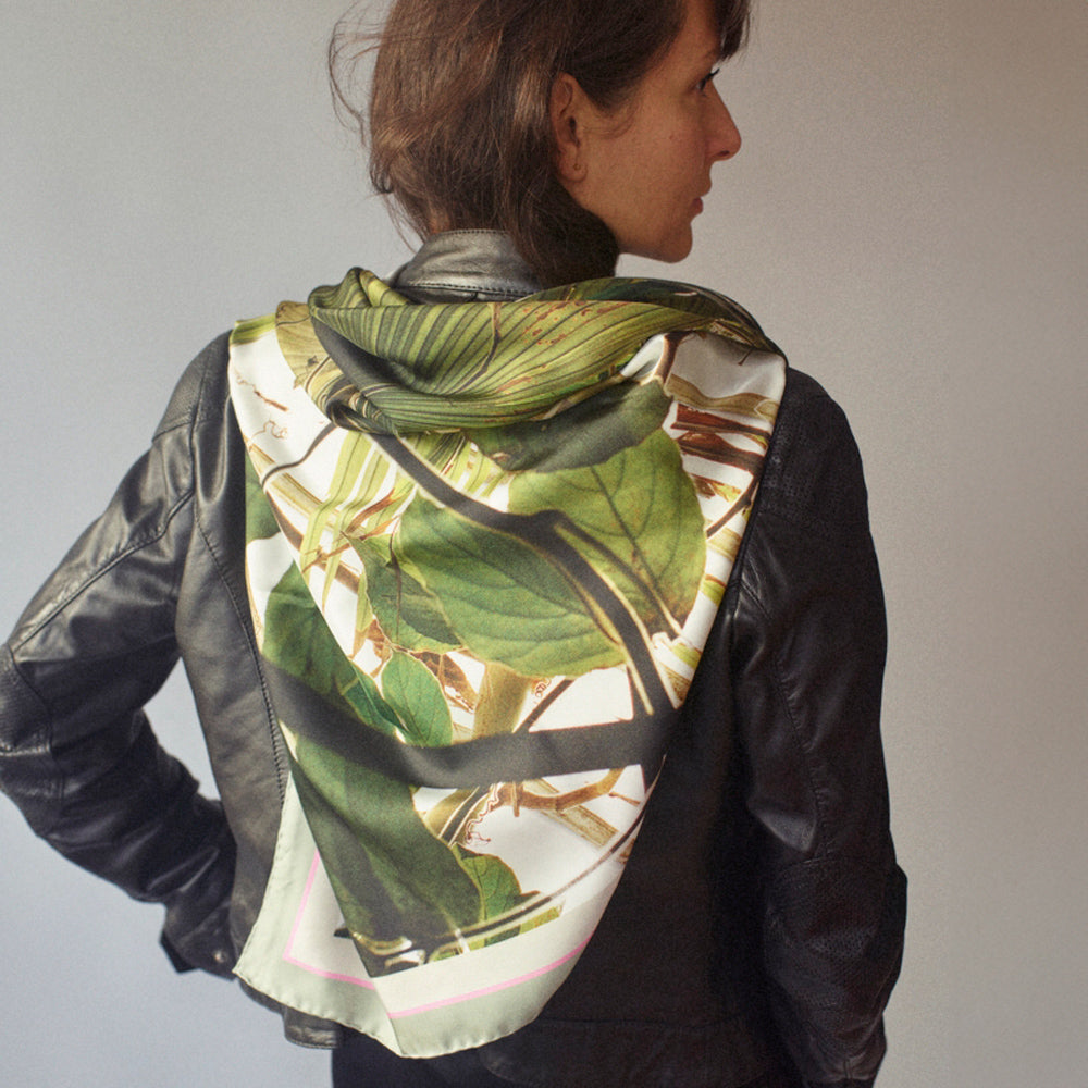 Wabi-Sabi No2 Silk Scarf XL 134cm x 134cm